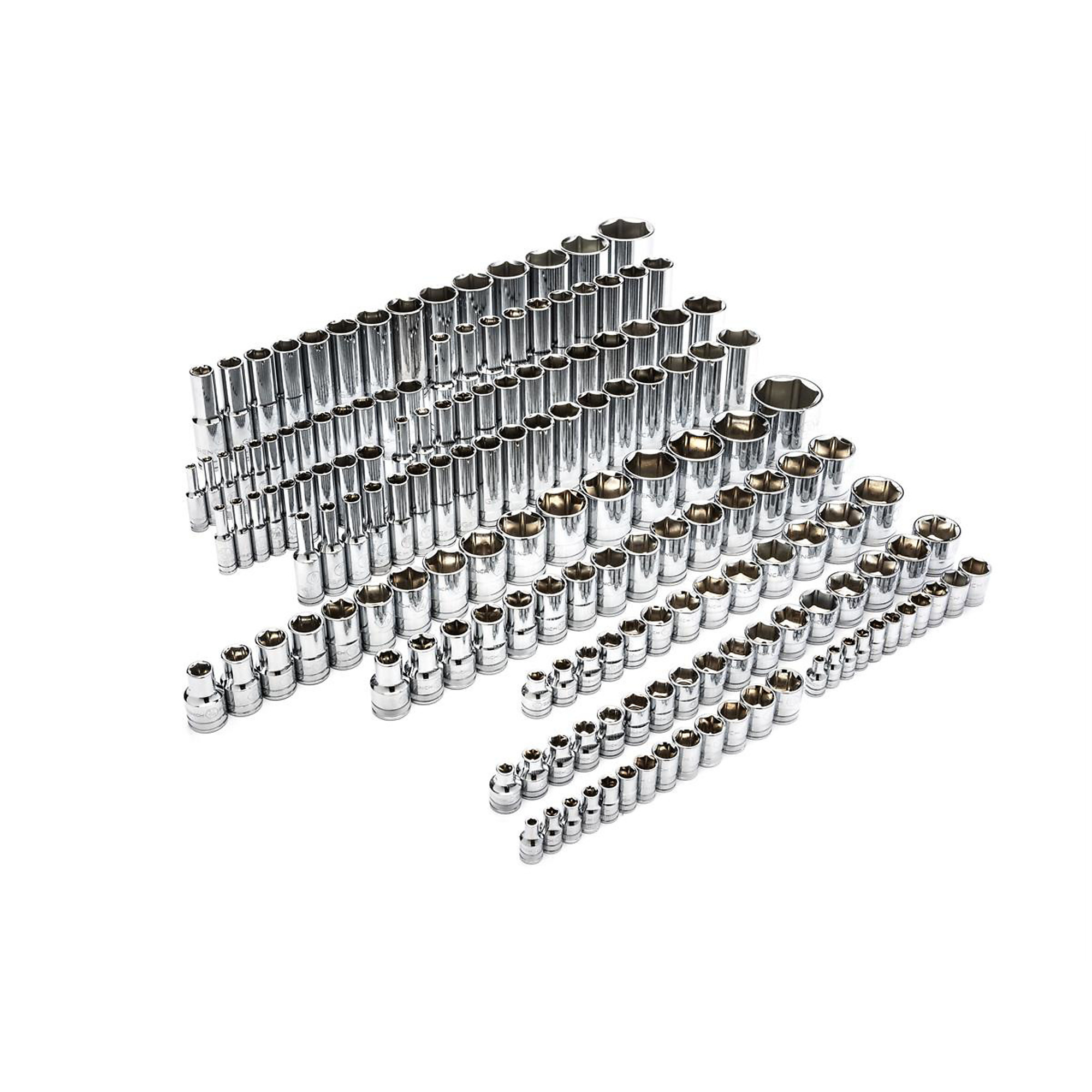 GearWrench 163-Piece 6-Point SAE/Metric Chrome Socket Set, Model# KDT89073